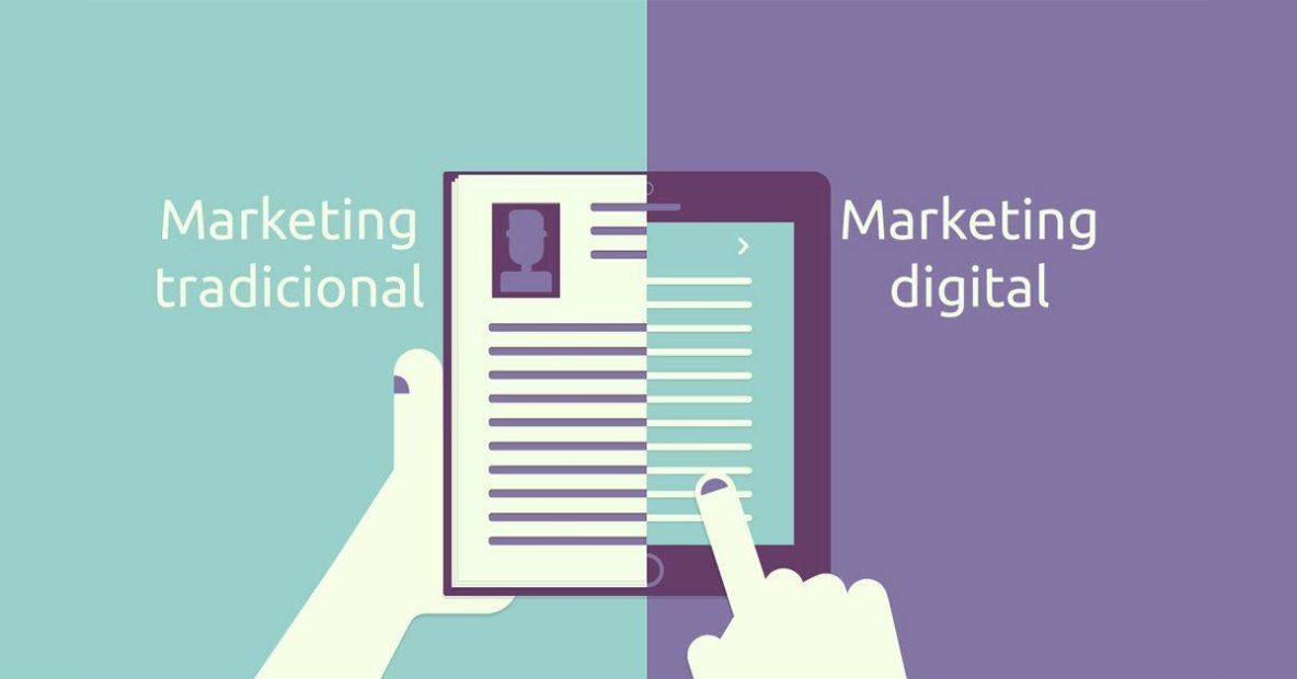 Marketing digital contra marketing tradicional - notecopies