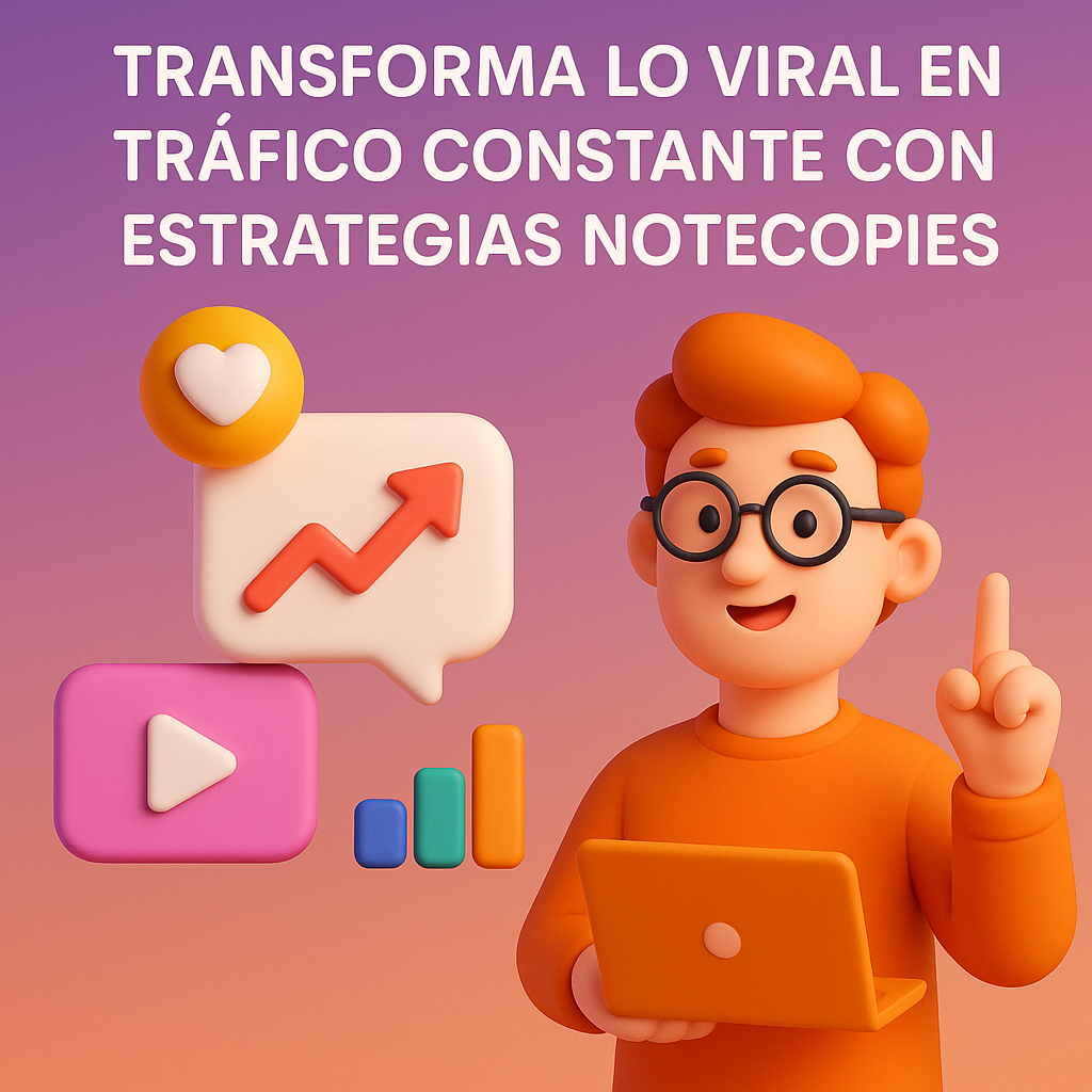 Featured image for “Transforma lo viral en tráfico constante con estrategias Notecopies”
