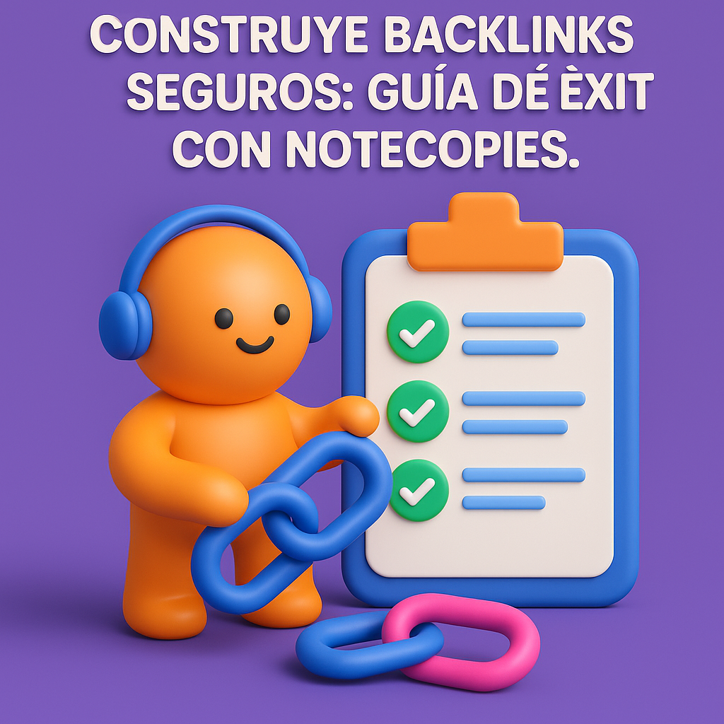 Featured image for “Construye Backlinks Seguros: Guía de Éxito con Notecopies”